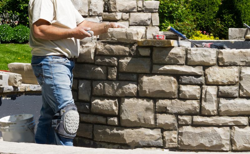 Our team working on Masonry Service projects in Blue Ridge, GA