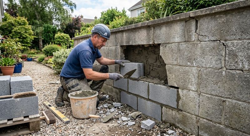 Block Wall Repair in Union County, GA