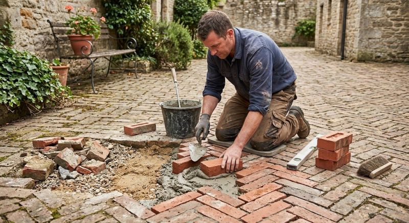 Brick Flatwork Repair in Morganton, GA