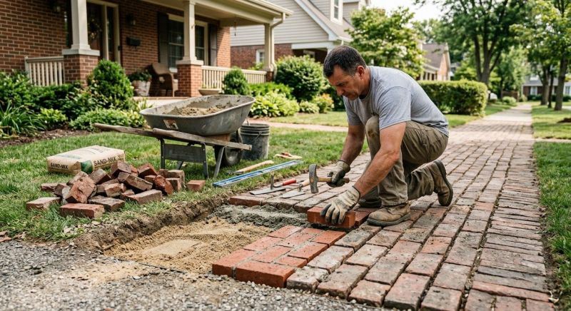 Brick Flatwork Repair in Murphy, NC