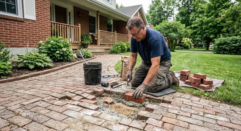 Brick Flatwork Repair in Suches, GA