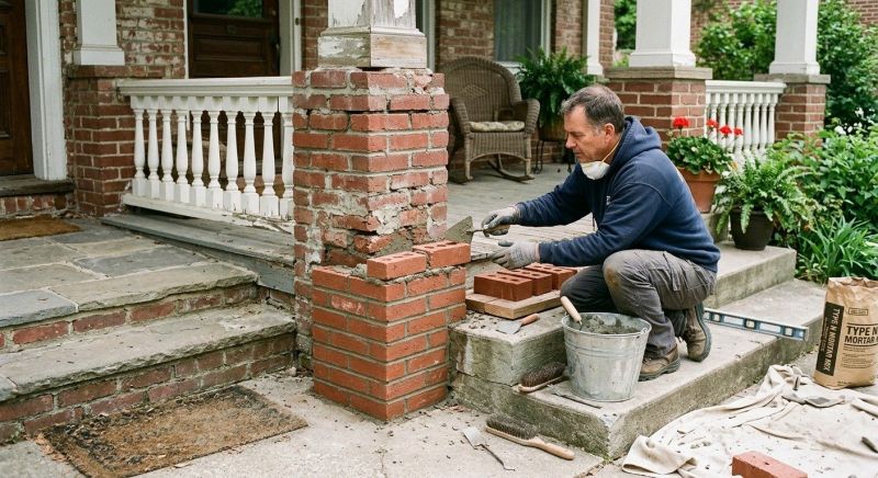 Brick Stairs Repair in Morganton, GA