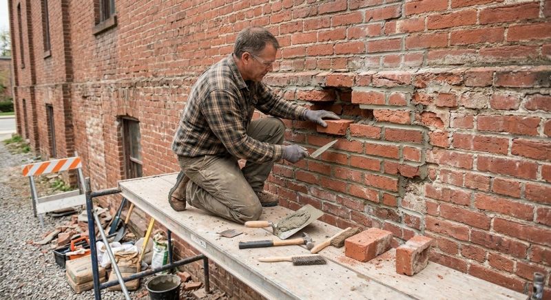 Brick Stairs Repair in Suches, GA
