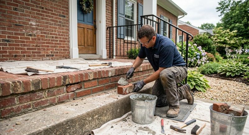 Brick Stairs Repair in Union County, GA