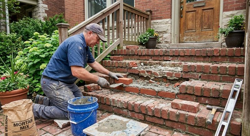 Brick Steps Repair in Blue Ridge, GA
