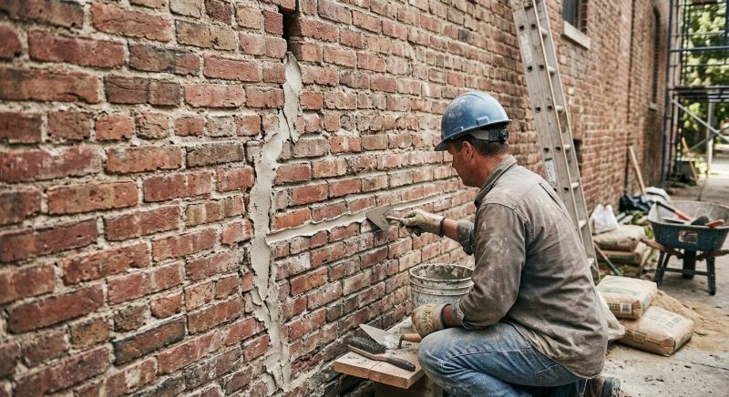 Brick Wall Repair in Union County, GA