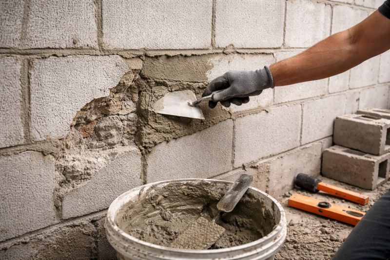Cinder Block Wall Repair in Blue Ridge, GA