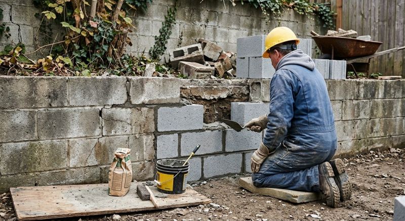 Concrete Block Repair in Murphy, NC