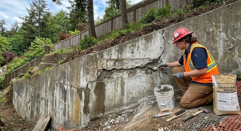 Retaining Wall Repair in Morganton, GA
