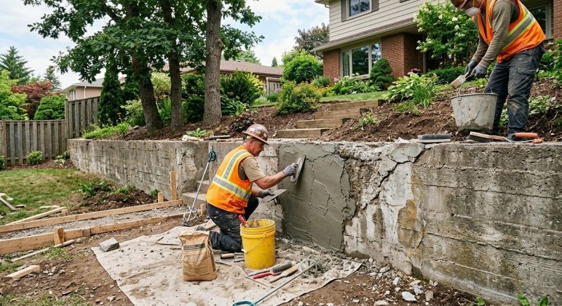 Retaining Wall Repair in Union County, GA