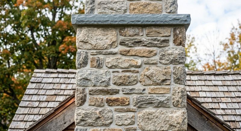 Stone Chimney Installation in Murphy, NC