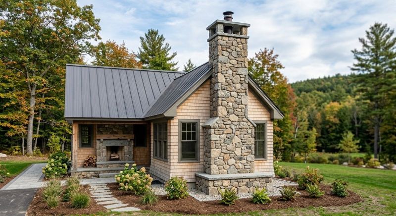 Stone Chimney Installation in Suches, GA