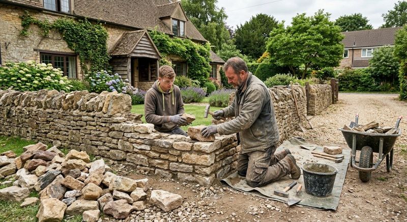 Stone Wall Repair in Blue Ridge, GA