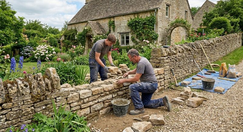 Stone Wall Repair in Blue Ridge, GA